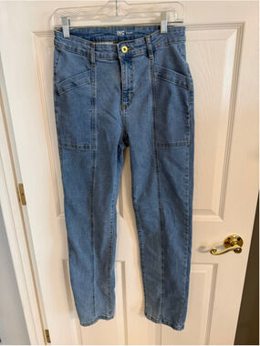 INC International Concepts Women's Straight Leg Front Seam Denim Jeans 6